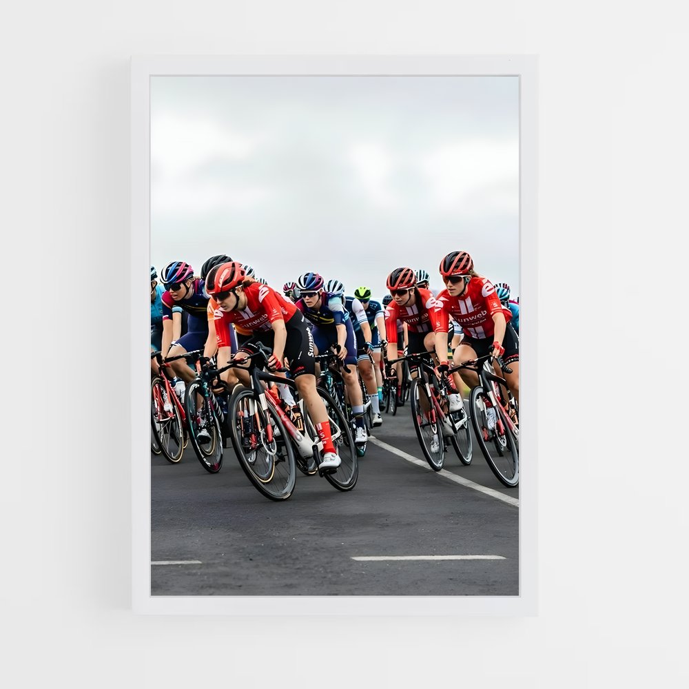 Poster Olympic cycling cyclistes – affiche Cyclisme (vue 3)